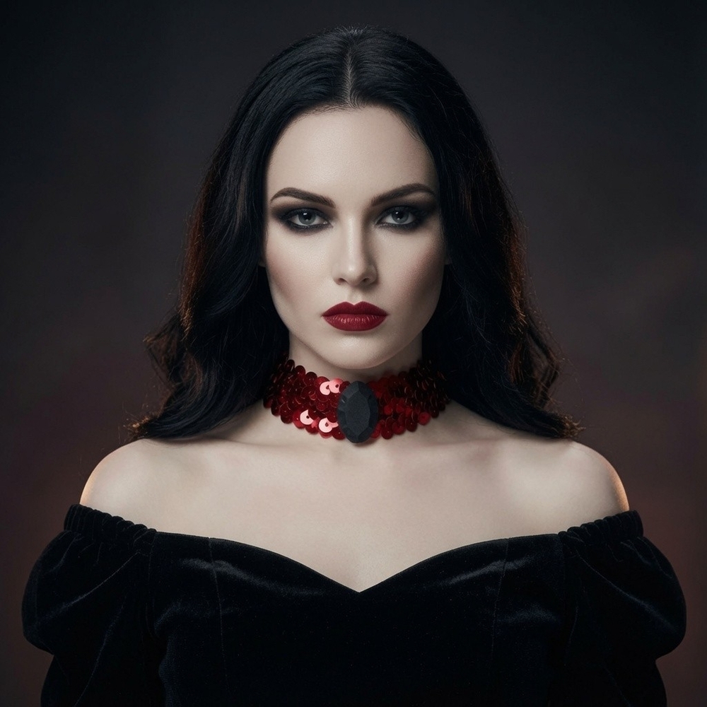 Spirit Halloween Red Devil Choker Necklace Costume Accessory NIP